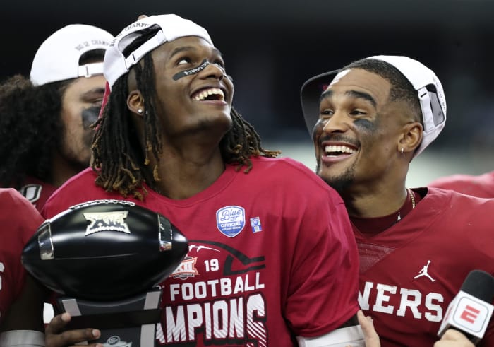 CeeDee Lamb and Jalen Hurts connected for plenty of touchdowns during their time together at the University of Oklahoma